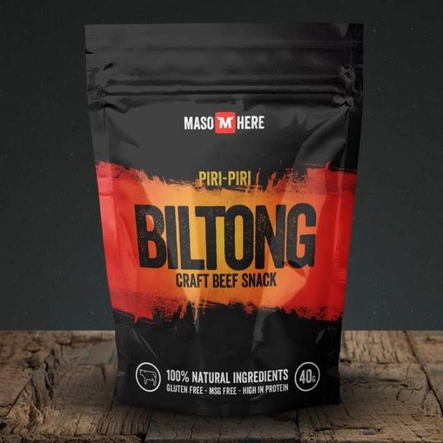 Maso sušené BILTONG hovězí Piri Piri 40g