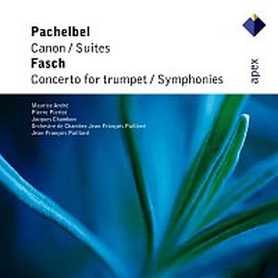 Maurice André, Pierre Pierlot, Jean-Francois Paillard & Orchestre de Chambre Jean-Francois Paillard – Pachelbel & Fasch : Orchestral Works  -  Apex