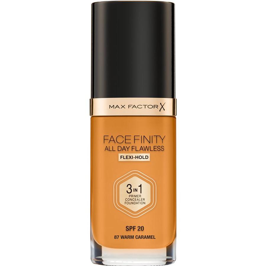 Max Factor Facefinity All Day Flawless dlouhotrvající make-up SPF 20 odstín 87 Warm Caramel 30 ml