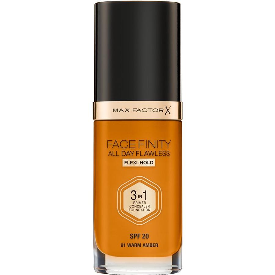 Max Factor Facefinity All Day Flawless dlouhotrvající make-up SPF 20 odstín 91 Warm Amber 30 ml