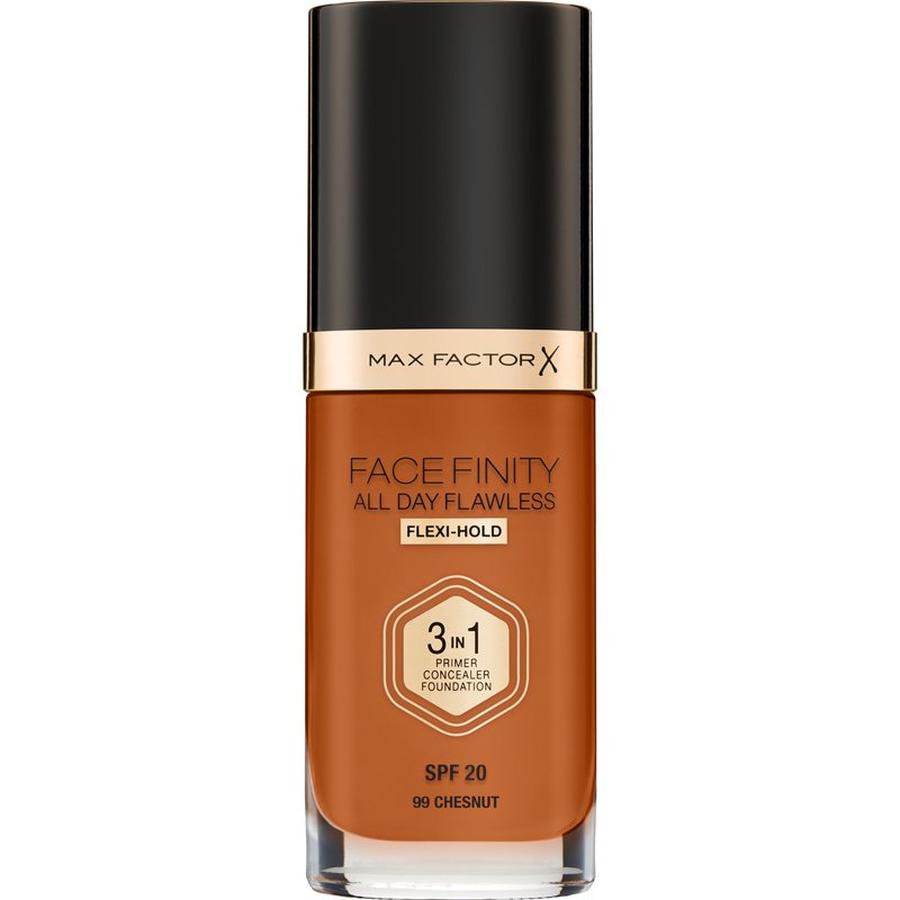 Max Factor Facefinity All Day Flawless dlouhotrvající make-up SPF 20 odstín 99 Chestnut 30 ml