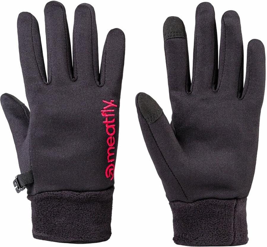 Meatfly Rukavice Ladies Powerstretch Gloves Black/Pink L