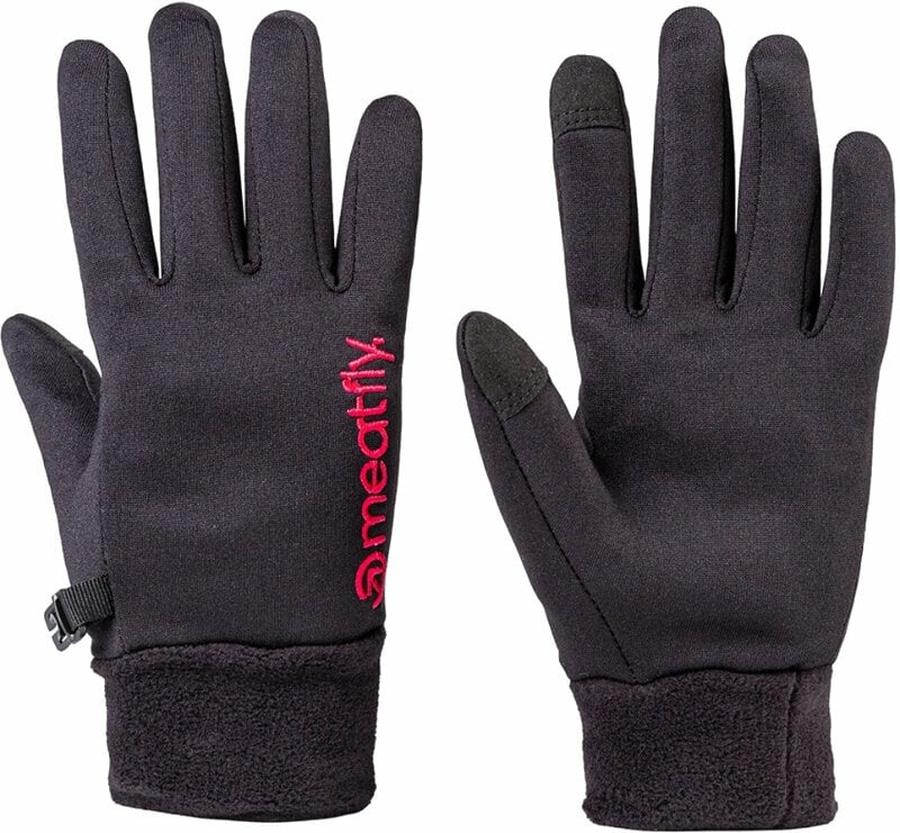 Meatfly Rukavice Ladies Powerstretch Gloves Black/Pink S