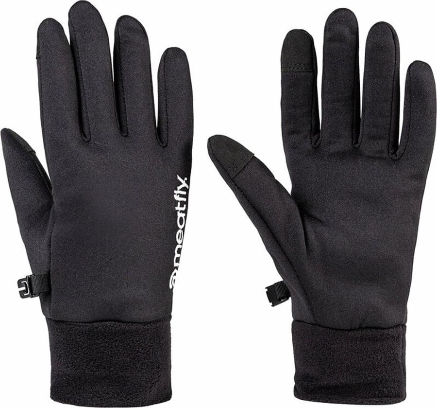 Meatfly Rukavice Mens Powerstretch Gloves Black/White XL