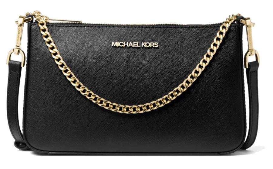 Michael Kors Dámská kožená crossbody kabelka 35S0GTVU6L BLACK