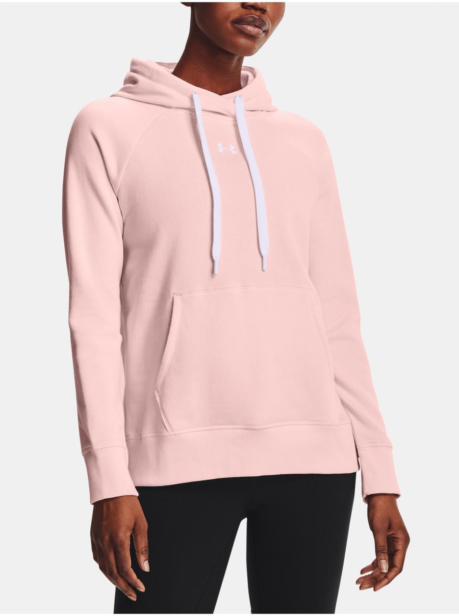 Mikina Under Armour Rival Fleece HB Hoodie - Růžová