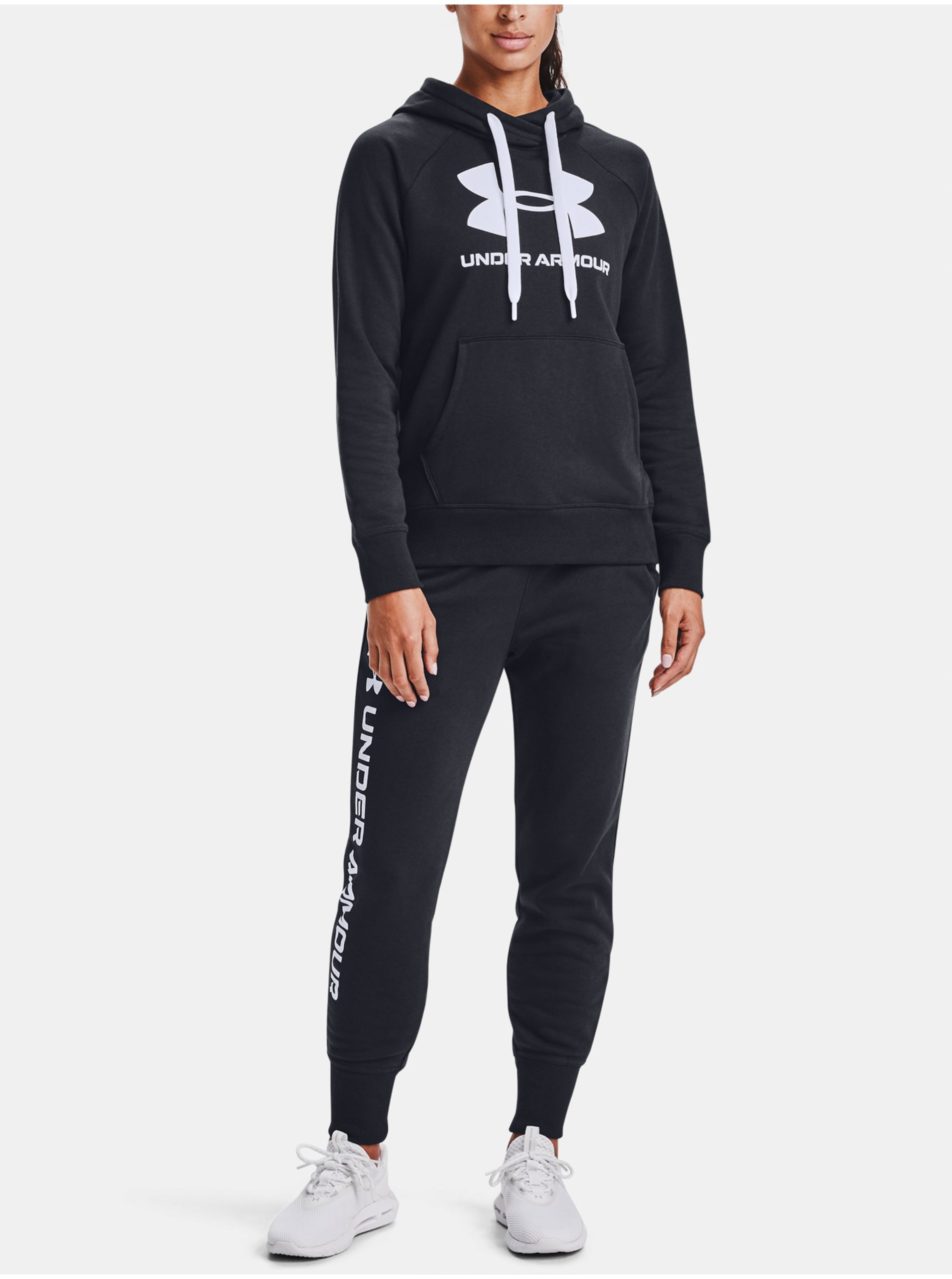 Mikina Under Armour Rival Fleece Logo Hoodie - černá