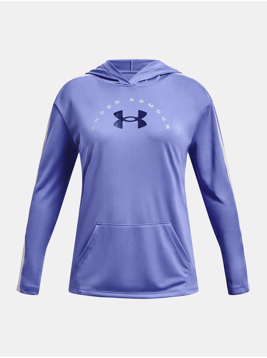 Mikina Under Armour Tech Graphic LS Hoodie-BLU