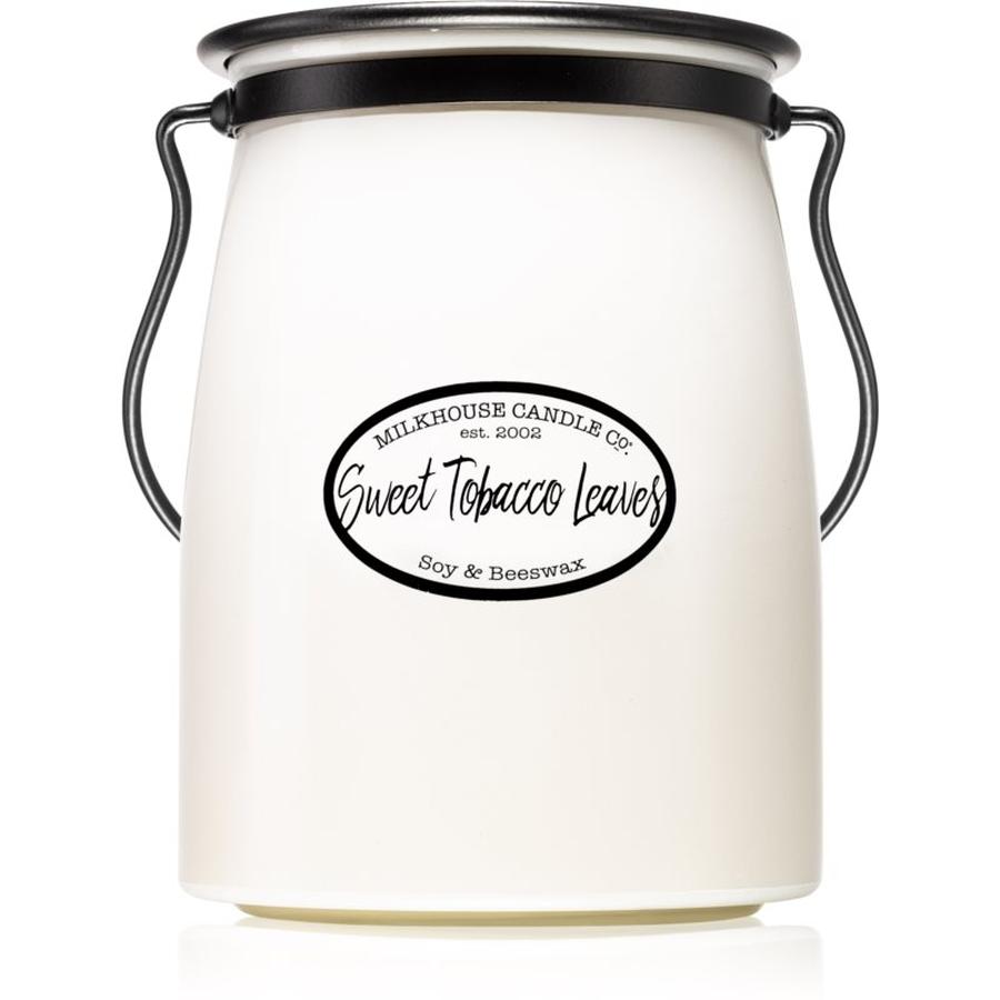 Milkhouse Candle Co. Creamery Sweet Tobacco Leaves vonná svíčka Butter Jar 624 g