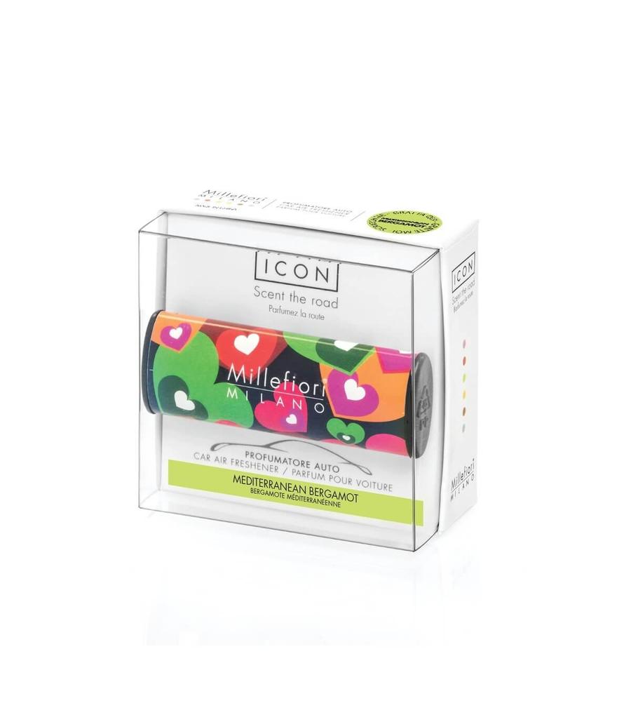 Millefiori Milano Vůně do auta Icon Cuori & Fiori Středomořský Bergamot 47 g