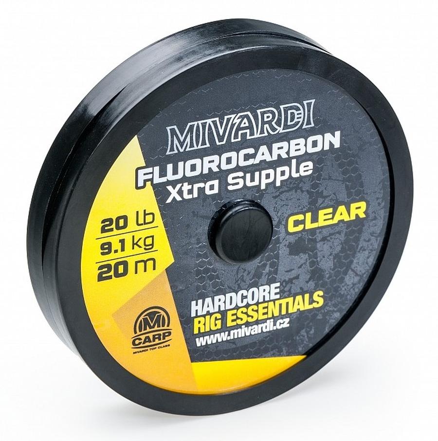 Mivardi fluorocarbon xtra supple čirý 20 m-nosnost 20 lb