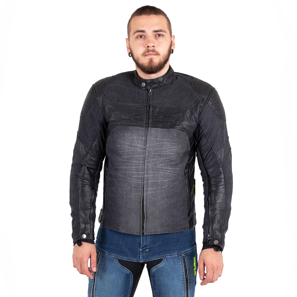 Moto bunda W-TEC Metalgy  černá  3XL