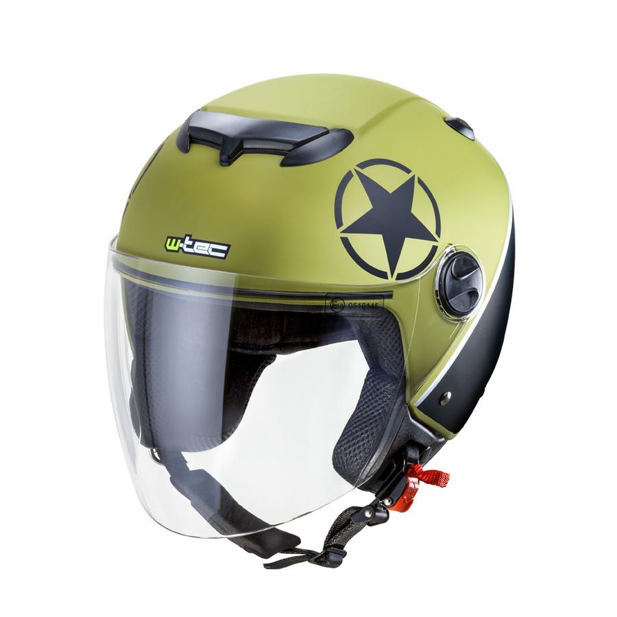 Moto přilba W-TEC YM-617  Mash Green  XS