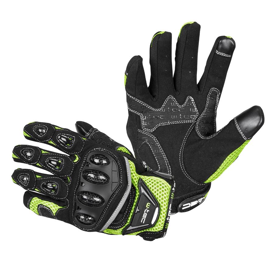 Moto rukavice W-TEC Upgear  černá-fluo  3XL