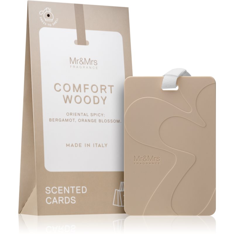 Mr & Mrs Fragrance Comfort Woody vonná karta 3 ks