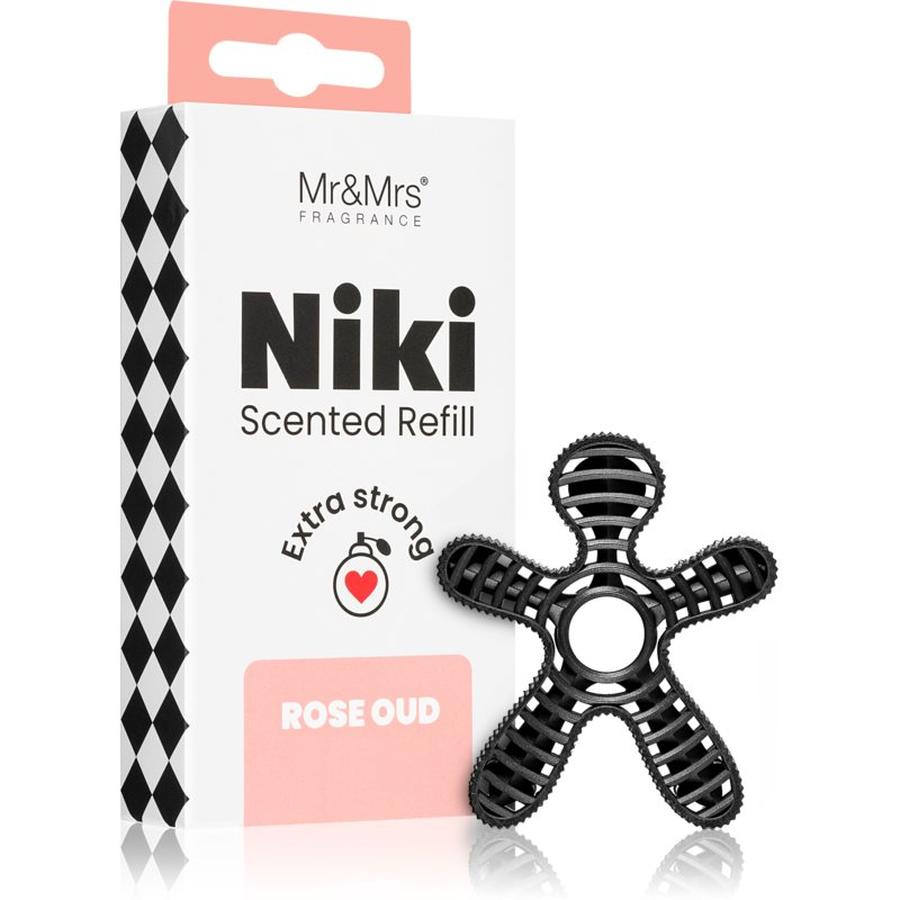 Mr & Mrs Fragrance Niki Rose Oud vůně do auta náhradní náplň