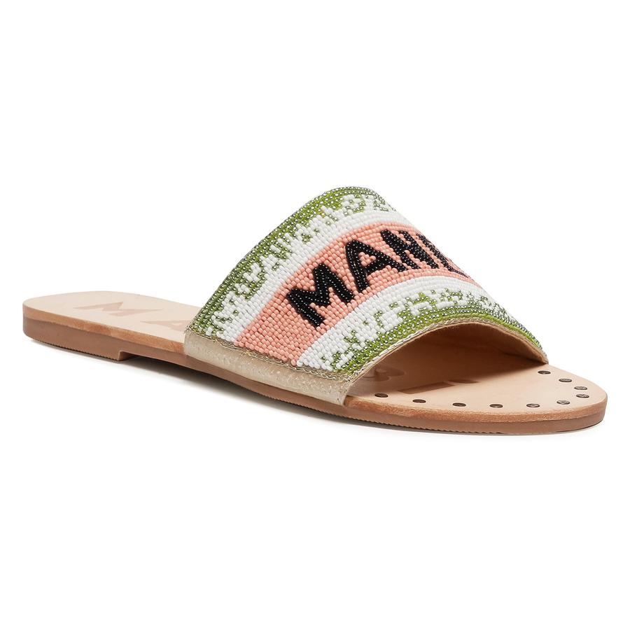 Nazouváky MANEBI - Leather Sandals S 3.8 Y0 Rose Green