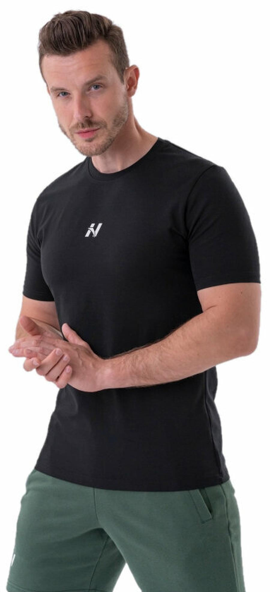Nebbia Classic T-shirt Reset Black M Fitness tričko