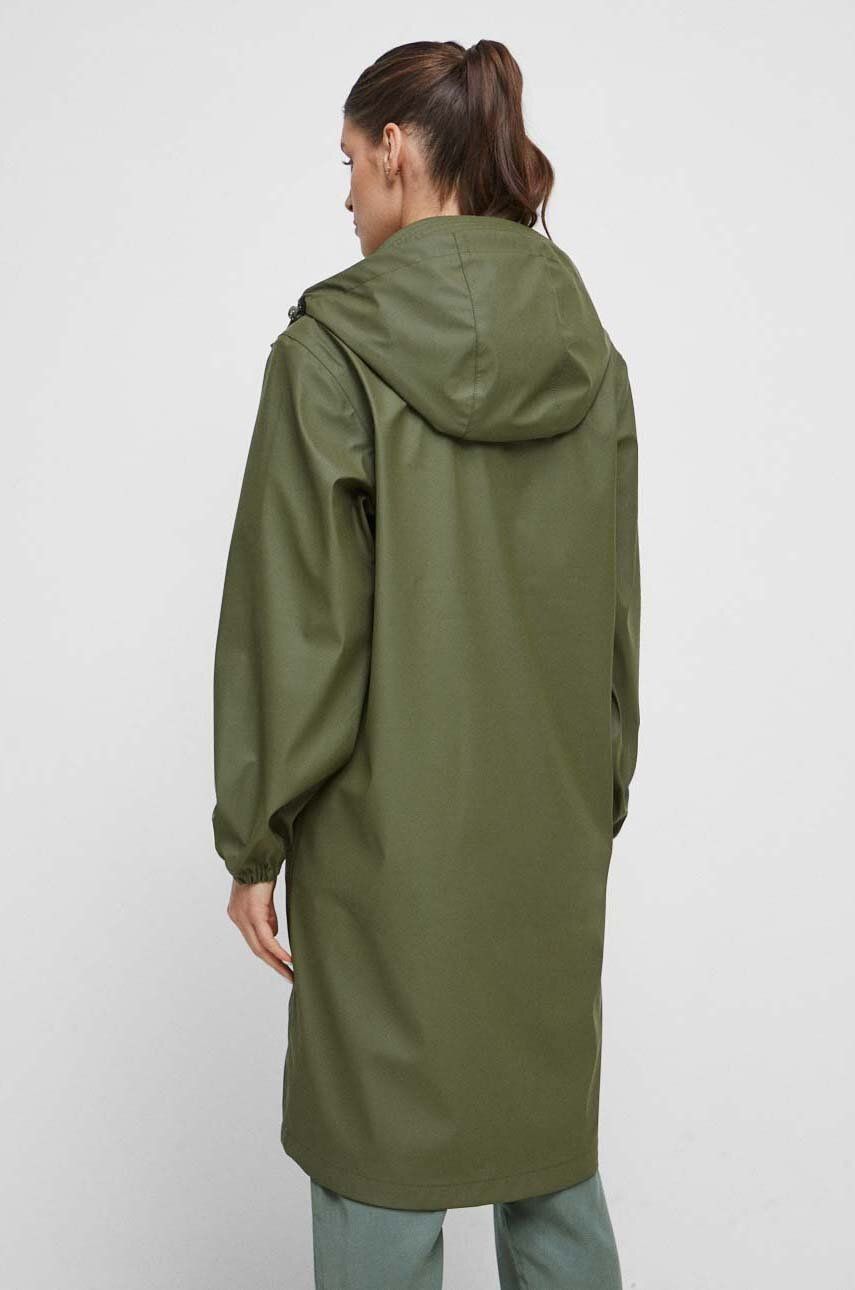 Nepromokavý kabát Medicine dámský, zelená barva, přechodný