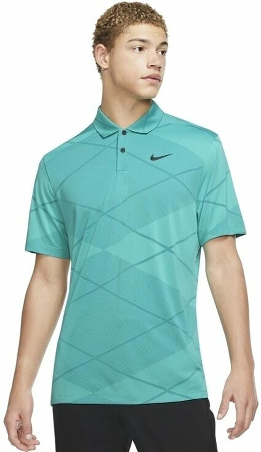 Nike Dri-Fit Vapor Spring Jacquard Mens Polo Shirt Washed Teal/Black L