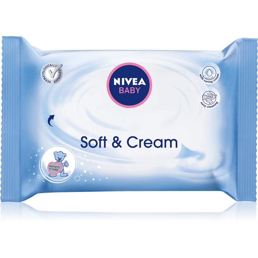 Nivea Baby Soft & Cream čisticí ubrousky 20 ks