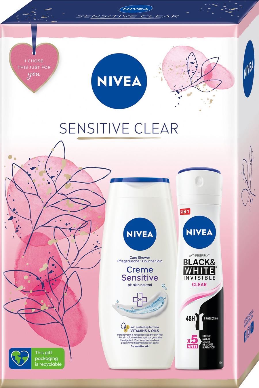 Nivea Dárková sada jemné péče o pokožku Sensitive Clear