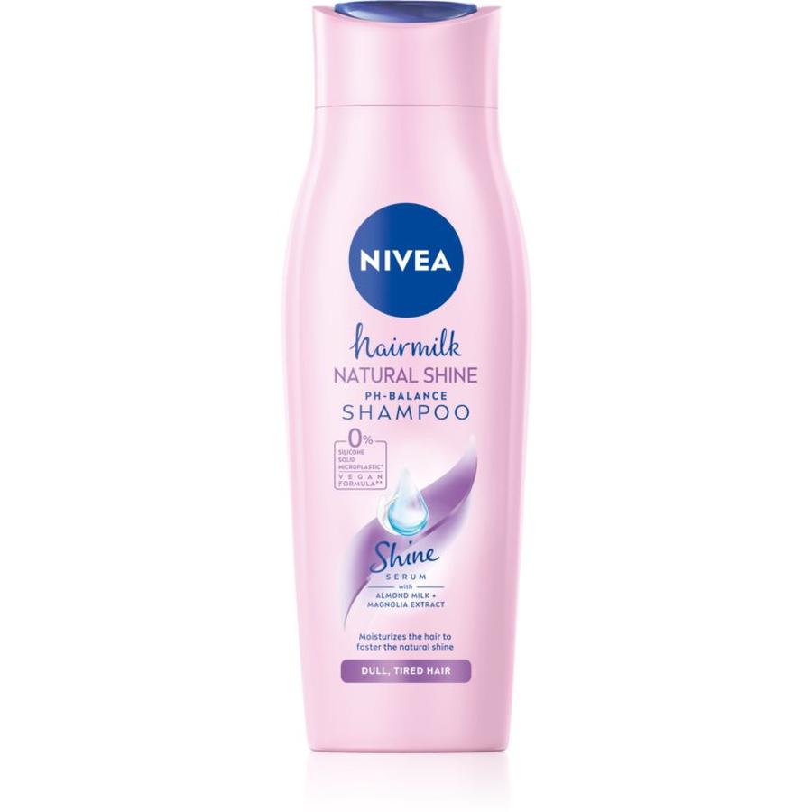 Nivea Hairmilk Natural Shine pečující šampon 250 ml