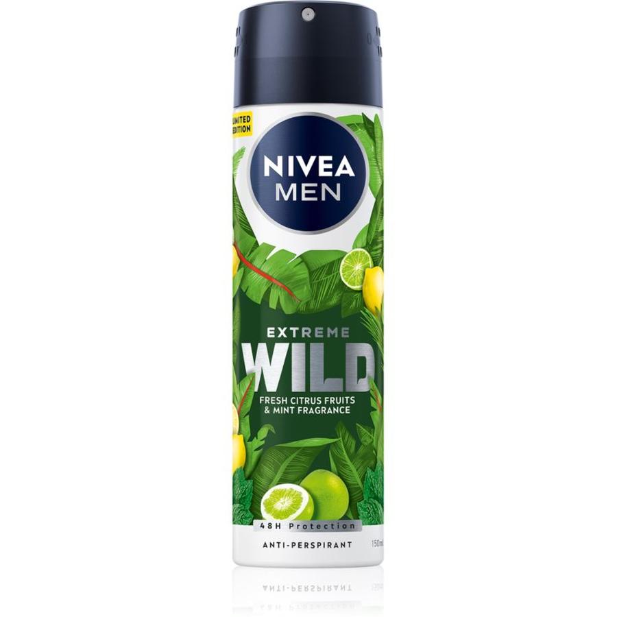 Nivea Men Extreme Wild Fresh Citrus antiperspirant ve spreji 150 ml