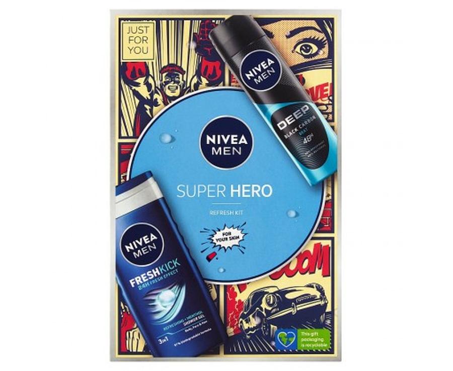 Nivea Men Super Hero Deo Beat dárková sada 2 ks