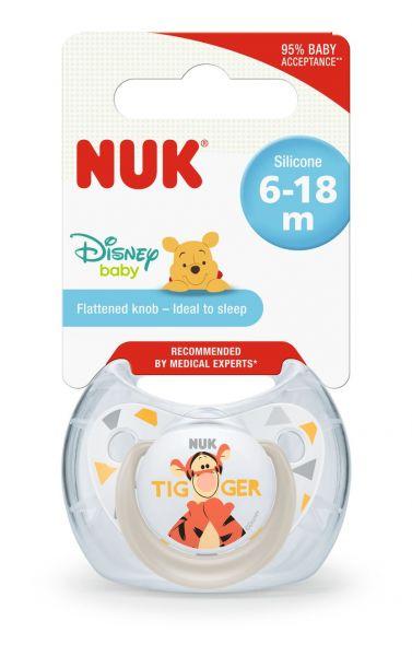 NUK Dudlík Disney - Medvídek Pú, silikon, V2  šedý + box