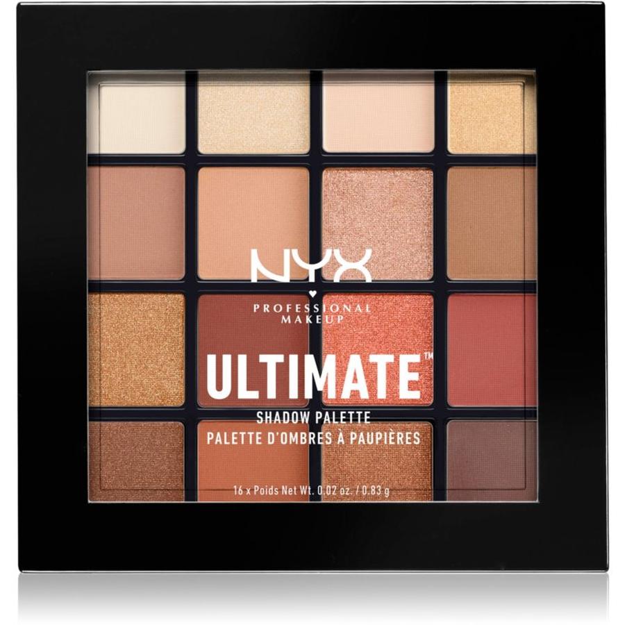 NYX Professional Makeup Ultimate Shadow Palette paletka očních stínů odstín 03 Warm Neutrals 16 x 0.83 g