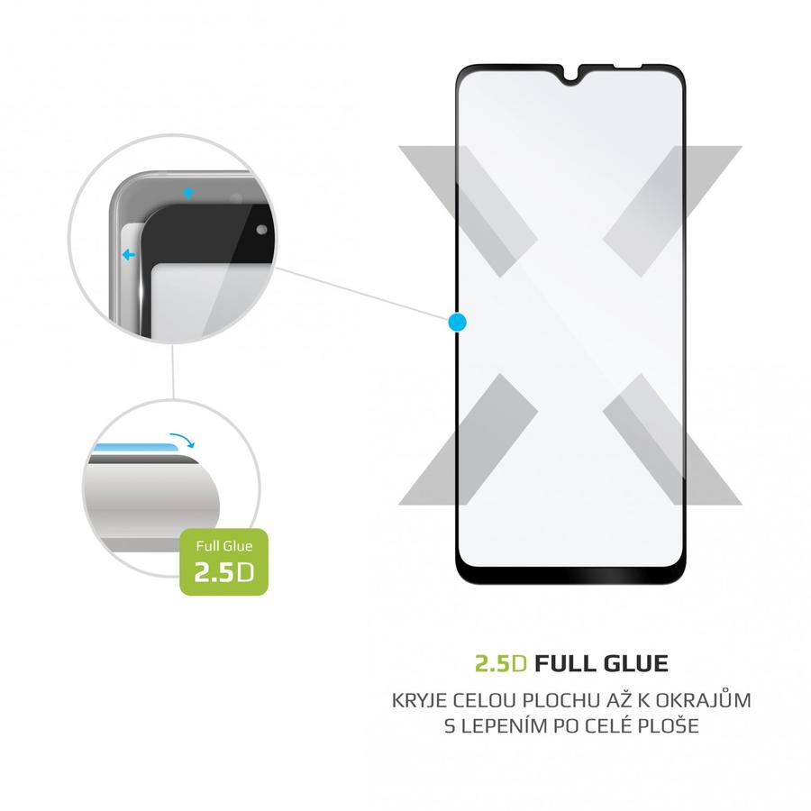 Ochranné tvrzené sklo FIXED Full-Cover pro Samsung Galaxy M02, černá