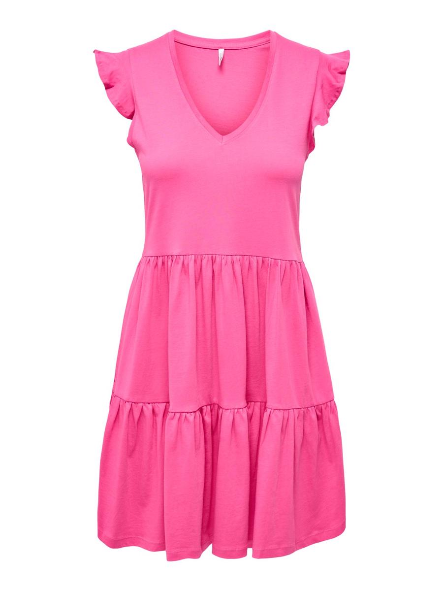 ONLY Dámské šaty ONLMAY Regular Fit 15226992 Shocking Pink XS