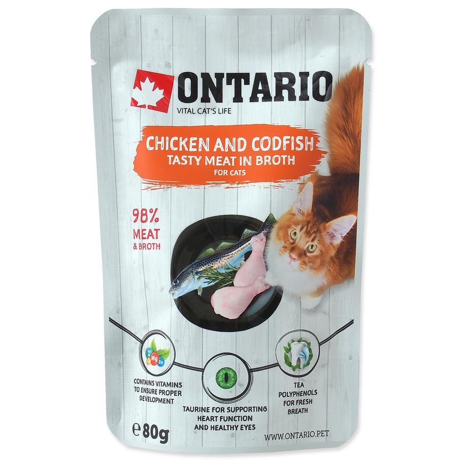 Ontario Cat Chicken and Codfish in Broth 80 g