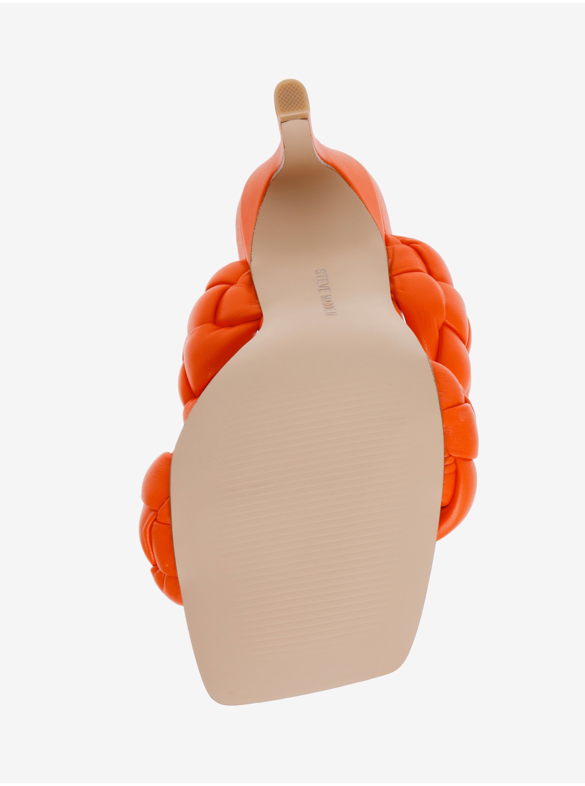 Oranžové dámské sandály na podpatku Steve Madden