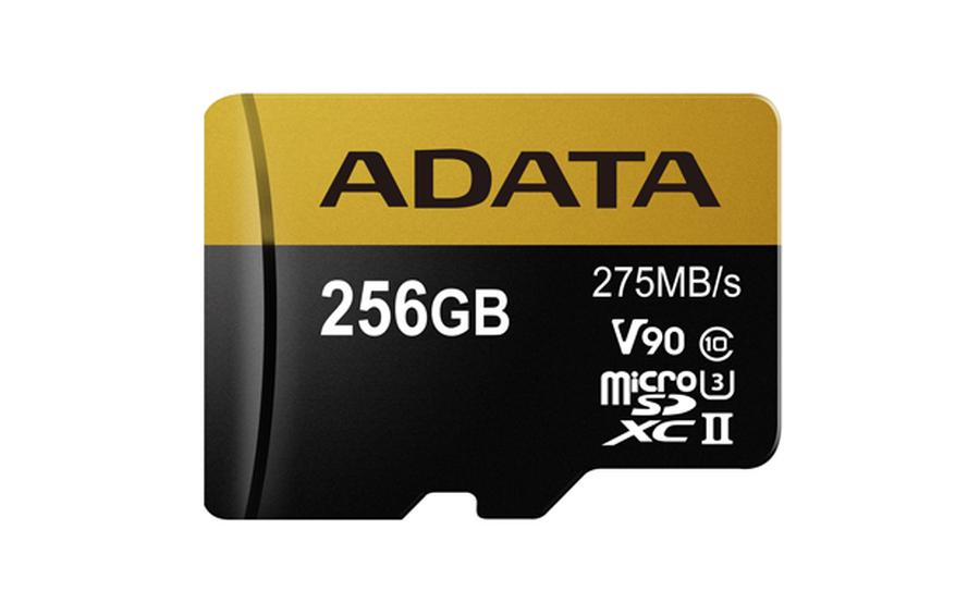 Paměťová karta ADATA 256GB MicroSDXC, class 10, UHS-II U3 s adaptérem