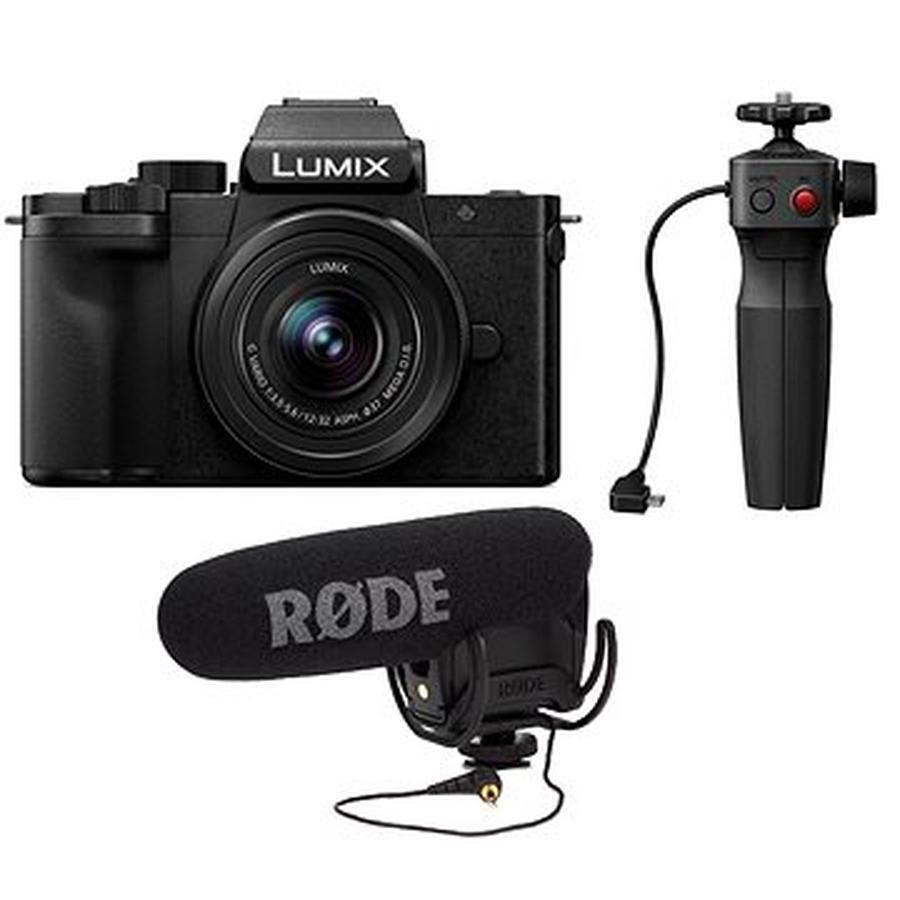 Panasonic LUMIX G100 + Lumix G Vario 12-32 mm f/3,5-5,6 ASPH. Mega O.I.S. + stativ DMW-SHGR1 + Rode