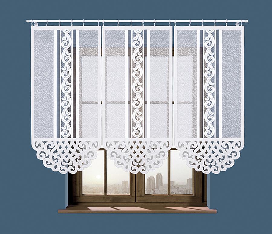 Panelová dekorační záclona KETHER, bílá, šířka 60 cm výška od 120 cm do 160 cm  MyBestHome Rozměr: 60x140 cm