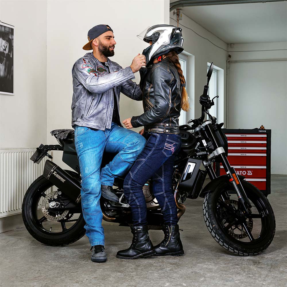 Pánská kožená moto bunda W-TEC Sheawen Waxed Grey  šedá  4XL