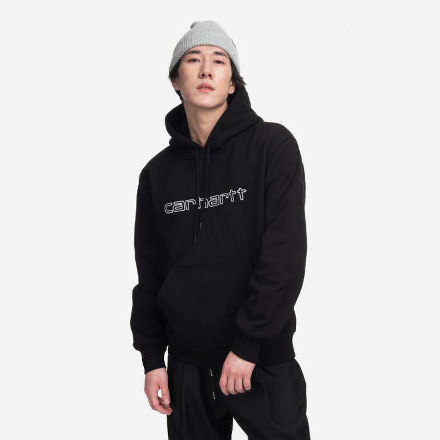 Pánská mikina Carhartt WIP Hooded Elzy Sweat I031410 BLACK / WAX