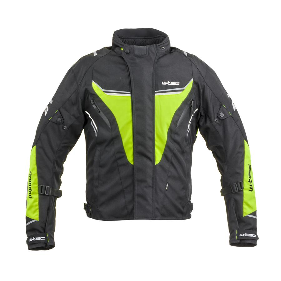 Pánská moto bunda W-TEC Brandon  černá-fluo žlutá  L