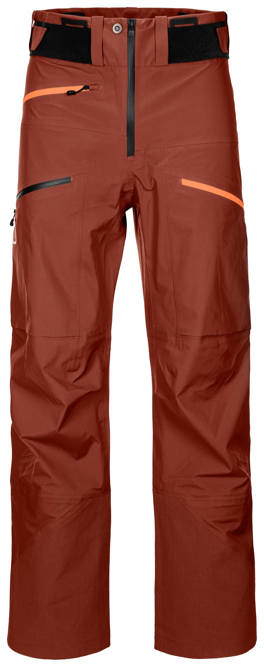 Pánské freeridové kalhoty ORTOVOX 3L Deep Shell Clay orange M