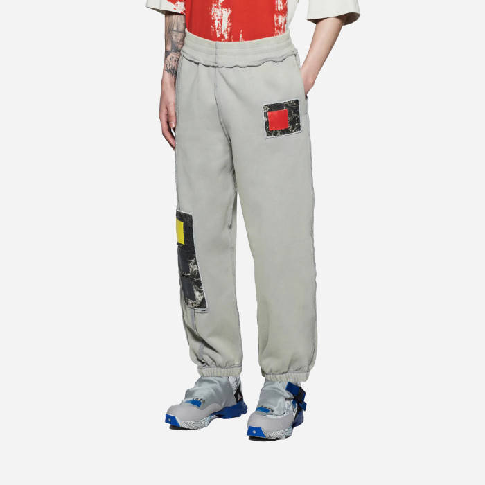 Pánské kalhoty A-COLD-WALL* Relaxed Cubist Pants ACWMB157 COLD LIGHT GREY