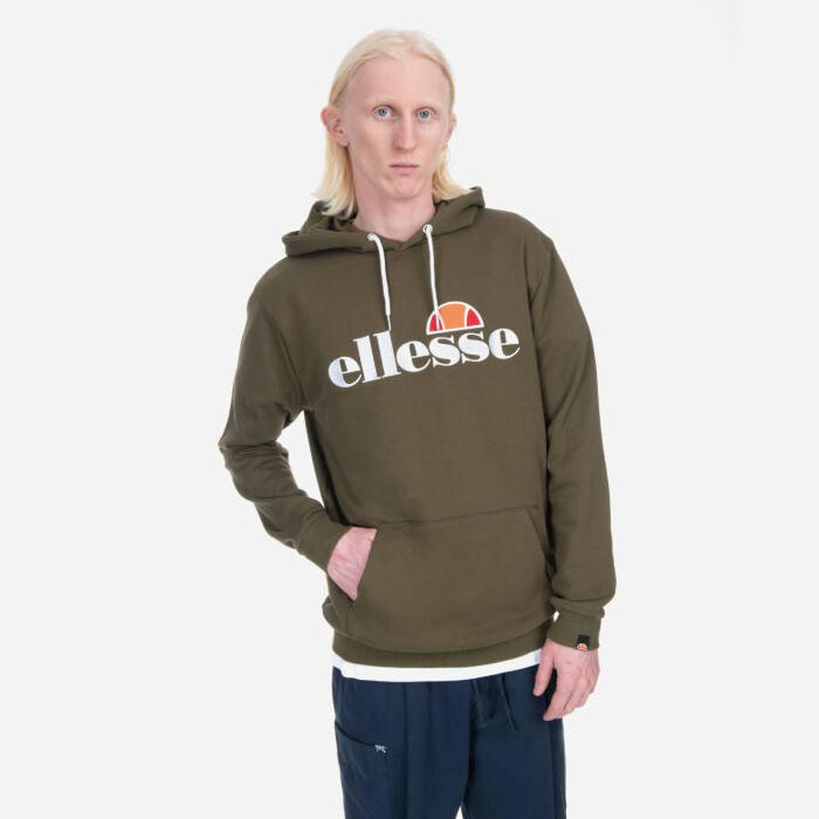 Pánské mikiny Ellesse Ferrer Oh Hoody SHK13288 Khaki