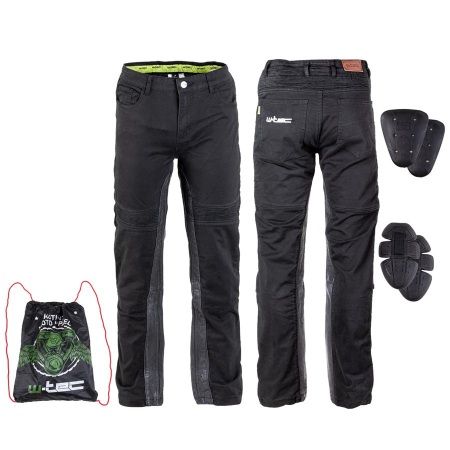 Pánské moto kalhoty W-TEC Raggan  černá  3XL