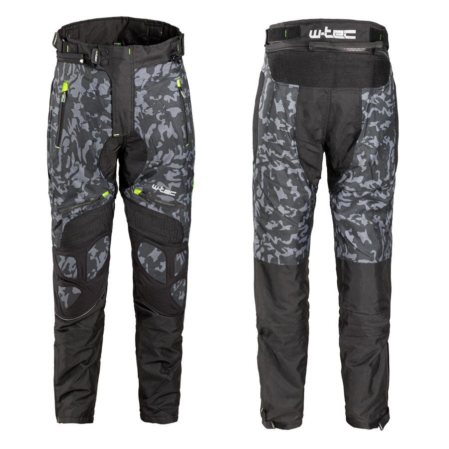 Pánské moto kalhoty W-TEC Toregate  Black-Grey Digi-Camo  5XL