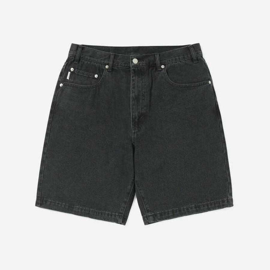 Pánské šortky thisisneverthat Washed Denim Short TN230DSO5S01 BLACK