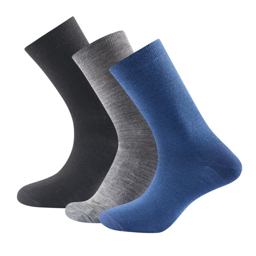 Pánské velmi lehké vlněné ponožky Devold Daily modrá 41-46