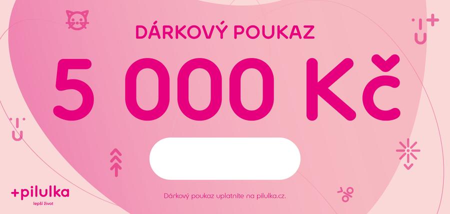 Pilulka Elektronický dárkový poukaz na 5000 Kč