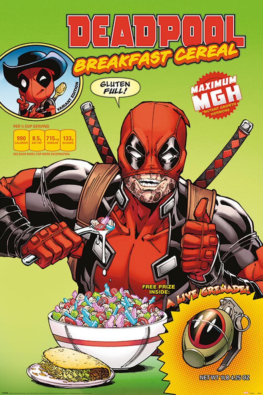 Plakát, Obraz - Deadpool - Cereal,